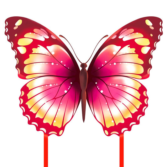 Mint's Colorful Life Butterfly Kite Dragon Kite for Kids and Adults (Pink)