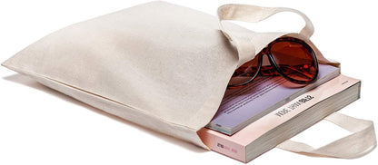 25 PIECES Cotton Bag 28 x 32 cm - Medium Jute Bag - Natural Pharmacy Bag, Tote Bag, Yarn Bag Gift Bag ÖKO-TEX® certified unprinted fabric bag, short handles for painting and printing.
