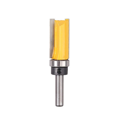 AUTOUTLET 4pcs Flush Trim Router Bit Set with 8mm Shank, Copy Router Bit Top Cutter Slot Cutter Rod Cutter, made of steel, wood cutter professional router woodworking cutting tool