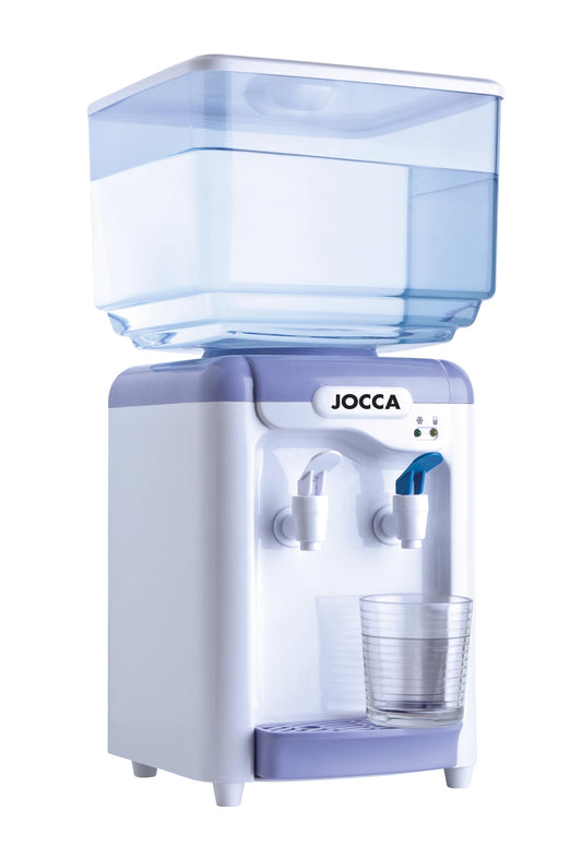 Jocca water dispenser with 7 liter tank, cooling system 10-15°C, BPA-free, White-Purple.