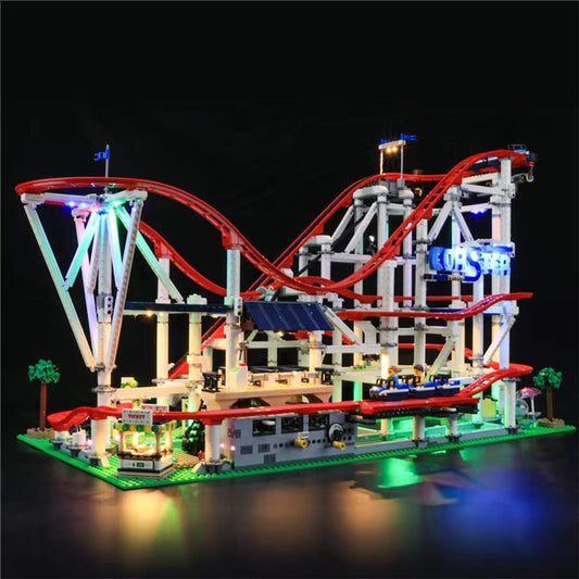 GEAMENT LED Light Set Compatible with Lego Roller Coaster - Lighting Kit for Creator 10261 Building Model (Model Set Not Included)