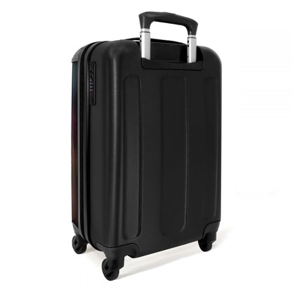 NoBoringSuitcases.com® Kids suitcase for girls travel luggage with wheels carry-on luggage horse - Pink flowers - Nature - Forest - 55x35x20cm