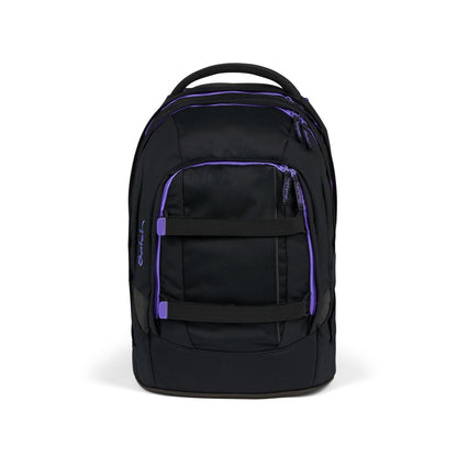 Satch Pack school backpack set 3-piece including pencil case and gym bag (Purple Phantom)
