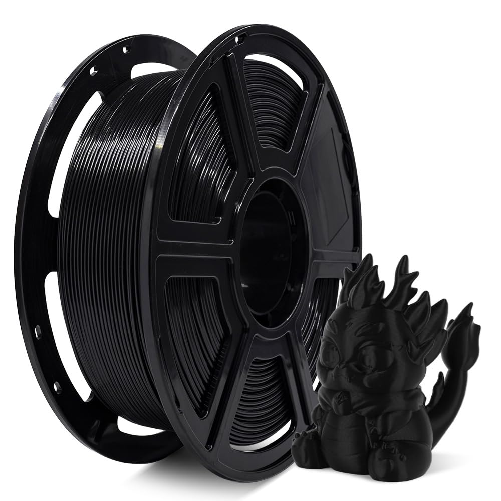 FLASHFORGE High Speed PLA Filament 1.75mm, print up to 8x faster, 500mm/s Rapid Printing 3D Printer Filament, HS PLA for optimal efficiency at high speeds (Black)