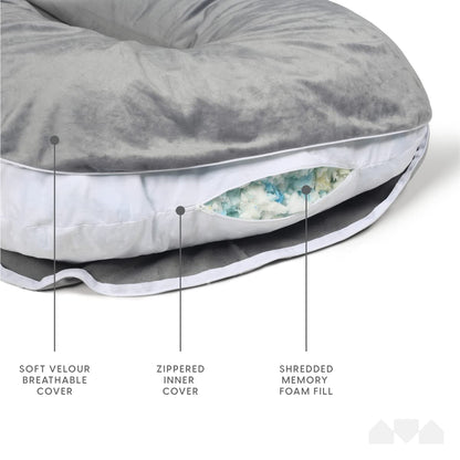 Billion Pregnancy Pillow, Side Sleeper Pillow, Memory Foam Body Pillow with Removable and Washable Cover (137 x 71 cm)