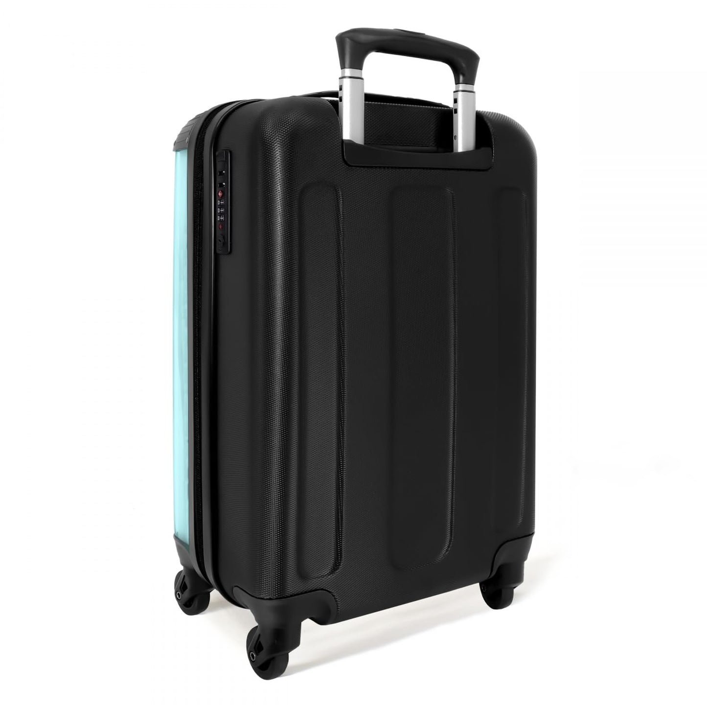 NoBoringSuitcases.com® Kids Suitcase Teenage Girls Gifts Trolley Carry-On Suitcase Luggage Children - Flamingo - Pink - Blue - Kids Suitcase Girls, 55x40x20