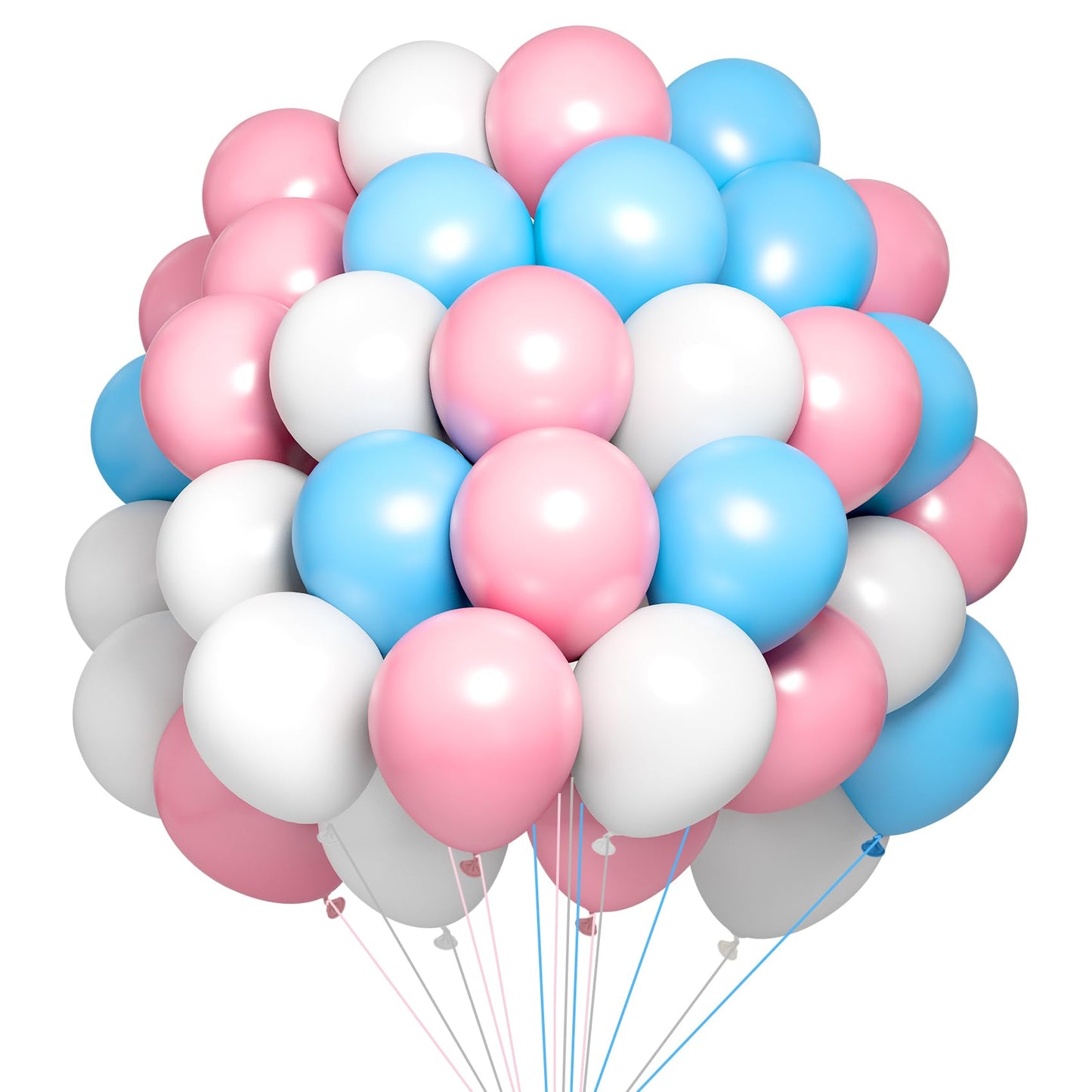 Balloons White White balloons 300 pieces balloons Pink Pink balloons Blue Blue balloons Light blue balloon garland White Balloon Garland White Balloons