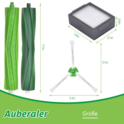 Replacement parts for iRobot Roomba i7 compatible with j7, j7+/Plus, i7, i7+, i3, i3+, i4, i4+, i6, i6+, i8, i8+, E5, E6, E7 vacuum cleaners.