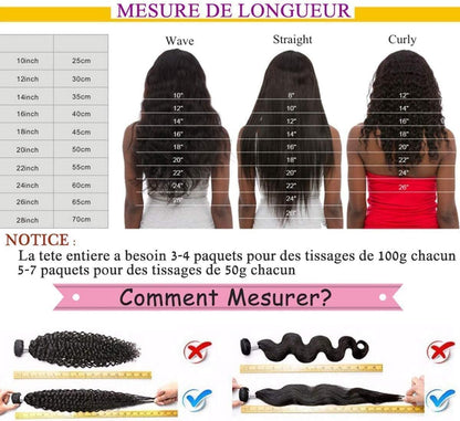 Curly Weave Bundles made of 100% human hair, 28 inches long. Unprocessed Brazilian Kinky Curly Virgin Human Hair for Black Women in natural color.