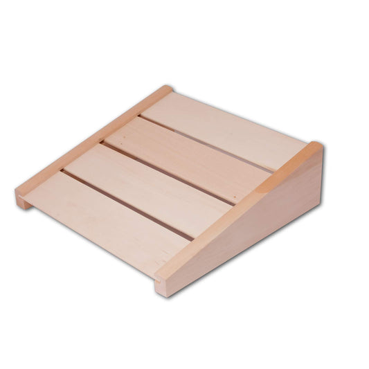 Hofmeister Wood Products Sauna Headrest, 39 cm, relieves neck and shoulder muscles, for relaxed relaxation, stable & non-slip neck support, made of linden wood for infrared saunas.