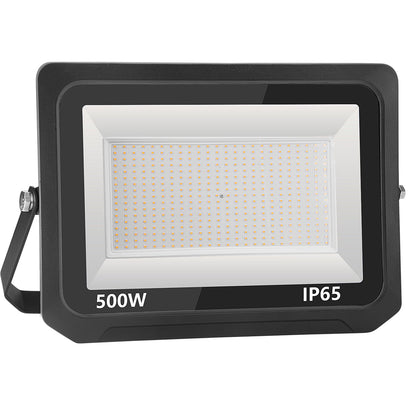 Loyal 500W LED Floodlight Outdoor, 50000LM Super Bright Outdoor Spotlight, IP66 Waterproof Floodlight, 3000K Warm White Spotlight, Outdoor Light for Garden, Garage, Driveway, Doors