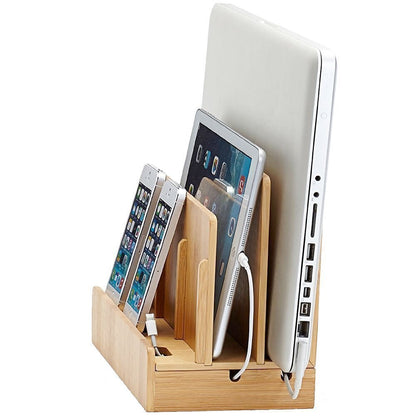 XPhonew desktop bamboo wood charging stand docking station/cradle/holder/charger stand/cell phone mount compatible with iPhone 13 12 11 Pro Max XS XR X iPad laptop Samsung smartphones tablets