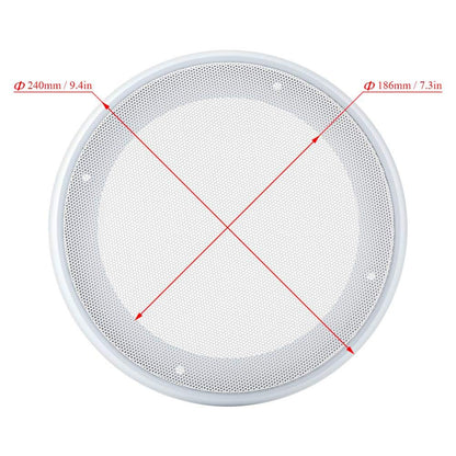 2PCS Speaker Grill, Speaker Cover Protective Metal Mesh, Audio System Grille Speaker Cover for Speaker/Car Audio System (8 Inch)