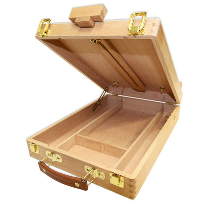 Mont Marte Adjustable Wooden Easel, Portable Painting Easel, Tabletop Easel with Storage Space for Brushes, Paints, and Drawing Supplies