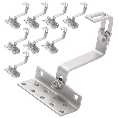 8x roof hooks 115mm photovoltaic solar modules PV tile roof mount
