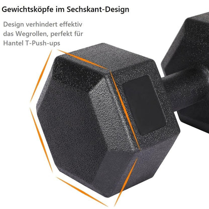 Yaheetech Dumbbells Set of 2 for strength training or home use. Dumbbell Set 2 pieces 2x6 kg Fitness 2-pack.