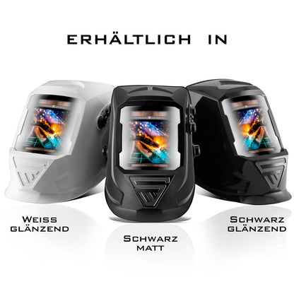 STEELWORKS ST-990 XTC REAL Colour fully automatic welding helmet Welding mask Real Color, Optical Class 1/1/1/1 with extra large field of view including 5 spare lenses and bag.