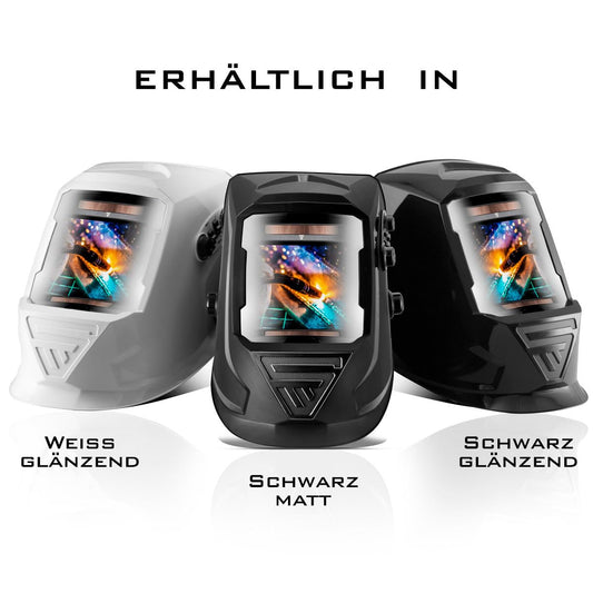 STEELWORKS ST-990 XTC REAL Colour fully automatic welding helmet Welding mask Real Color, Optical Class 1/1/1/1 with extra large field of view including 5 spare lenses and bag.