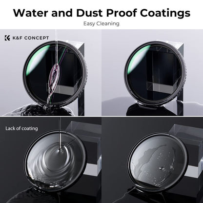K&F CONCEPT Nano-X Variable Gray Filter 67MM Variable ND Filter ND32-512 (5-9 f-stop)