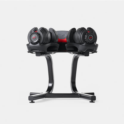 Bowflex with Media Rack Dumbbell Stand, Black, One Size