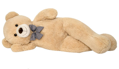 SNOWOLF 110cm Giant Teddy Bear Plush Toy, huge plush bear cute bear stuffed animal for girls and children (1.1m Light brown)