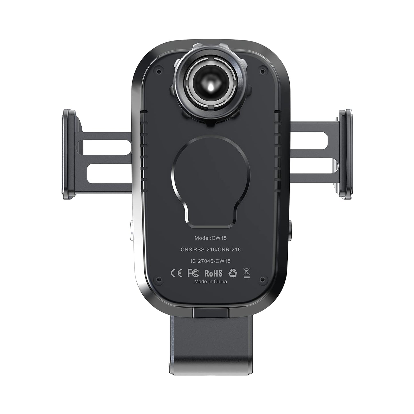 Auckly 15W car phone holder with charging function, [270° Automatic Clamping], Qi Inductive Car Wireless Charger, car charger for iPhone 12 13 14 15 16 Series & Samsung, fast charging.