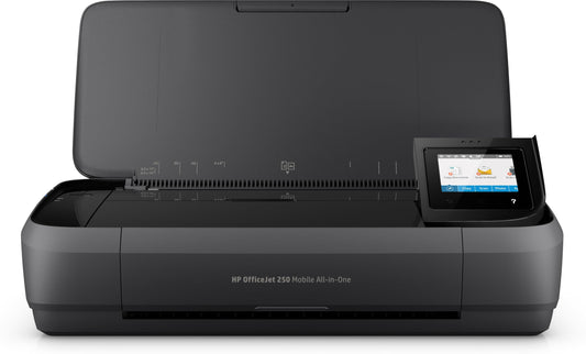 HP OfficeJet 250 mobile all-in-one printer (printer, scanner, copier, WiFi, HP ePrint, Wifi Direct, USB, 4800 x 1200 dpi) black.