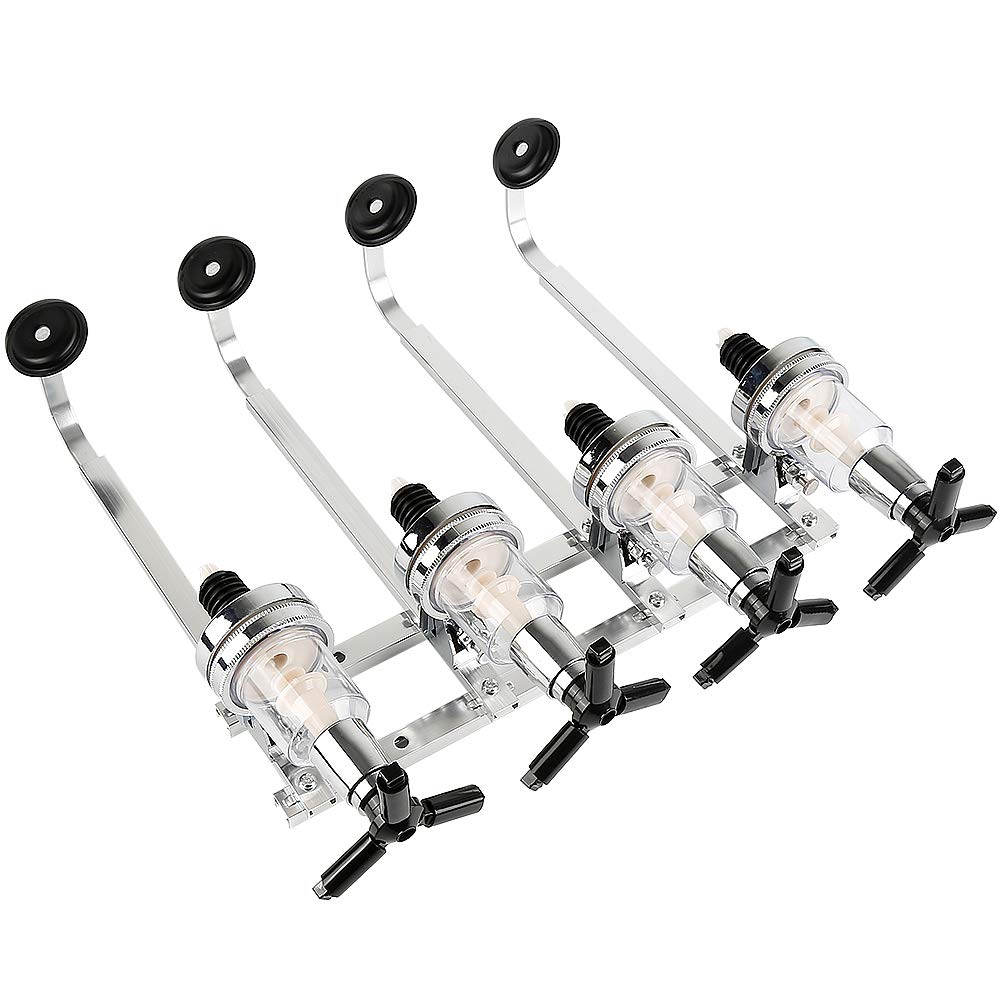 4-Bottle Drink Dispenser Bar Butler Wall Bottle Holder Juice Beverage Dispenser for Cocktails, Bars, and Hospitality Industry, 15oz (4 Bottles)
