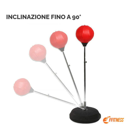 Kids' fitness punching ball with removable base and adjustable pole | Boxing bag for training