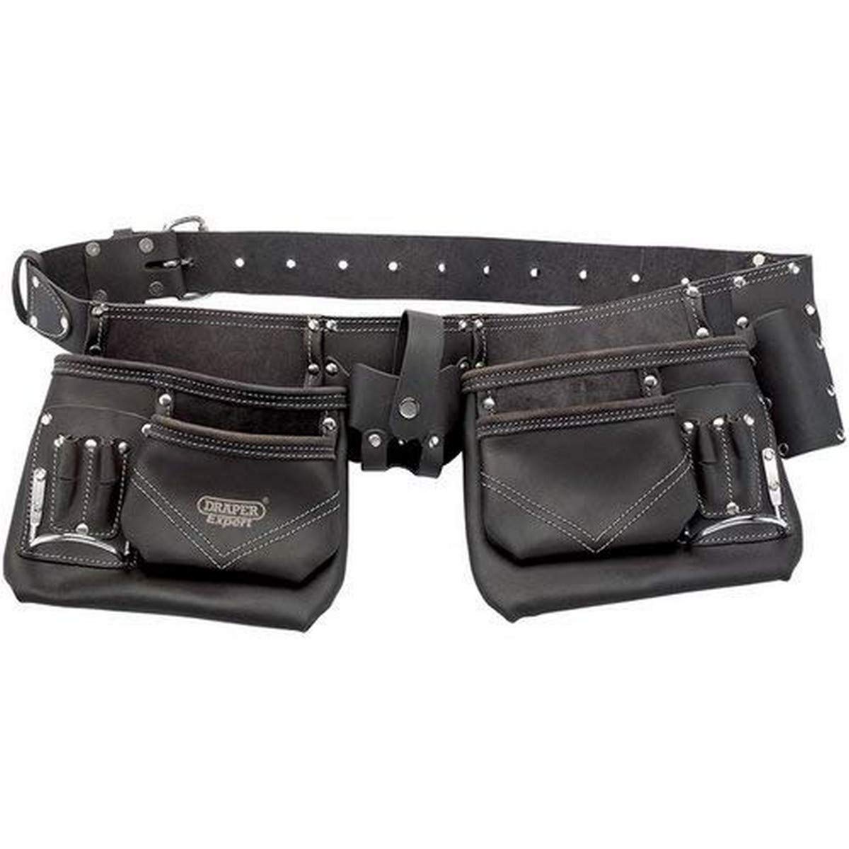 Draper Expert 03138 Double Tool Belt made from tanned oiled leather.