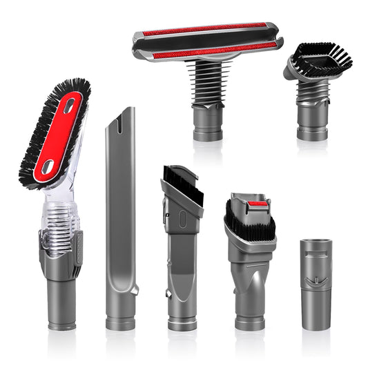 KEEPOW 7 Piece Accessory Set Replacement Parts for Dyson DC24 DC25 DC33 DC35 DC37 DC39 DC40 DC44 DC45 DC48 DC58 DC59 DC62 DC65 V6 Animal Handheld Vacuum Brush Tool Attachments Set
