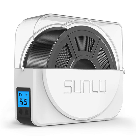 SUNLU Official Filament Dryer S1 PLUS with Fan, Moisture-Free Dry Box for 3D Printer Filament, Easy-to-Use Portable, PLA PETG ABS TPU Filament Dry Box SUNLU S1+ (White)
