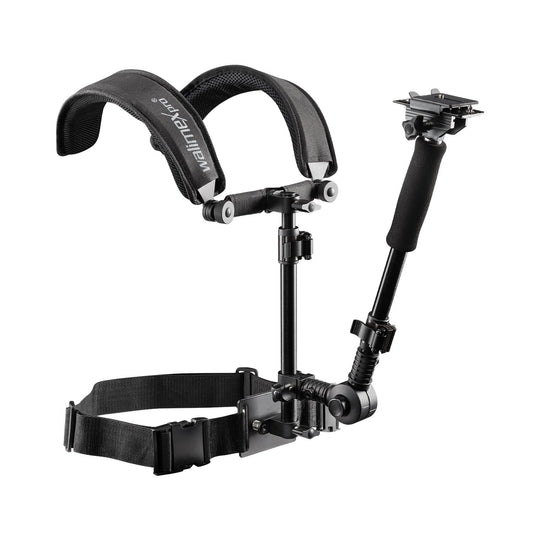 Walimex Pro Video Shoulder Rig for Camera & Camcorder - Ergonomic, Adjustable & Comfortable - Ideal for Extended Photography and Filming Sessions - Includes Quick Release Plate & Zoom Ring