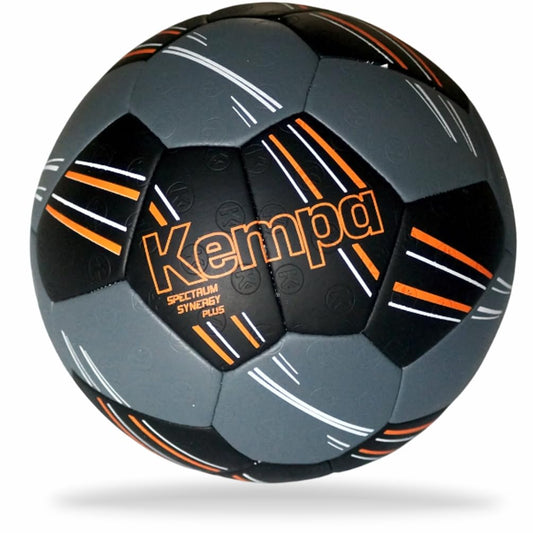 Kempa Spectrum Synergy Plus Handball training and game ball with unique 30-panel construction - black/anthra - size 3