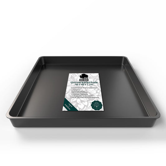 BigDean multipurpose tray 60x60x7cm is perfect as a grill grate tray, litter tray, or mortar tray - high-quality plastic tray