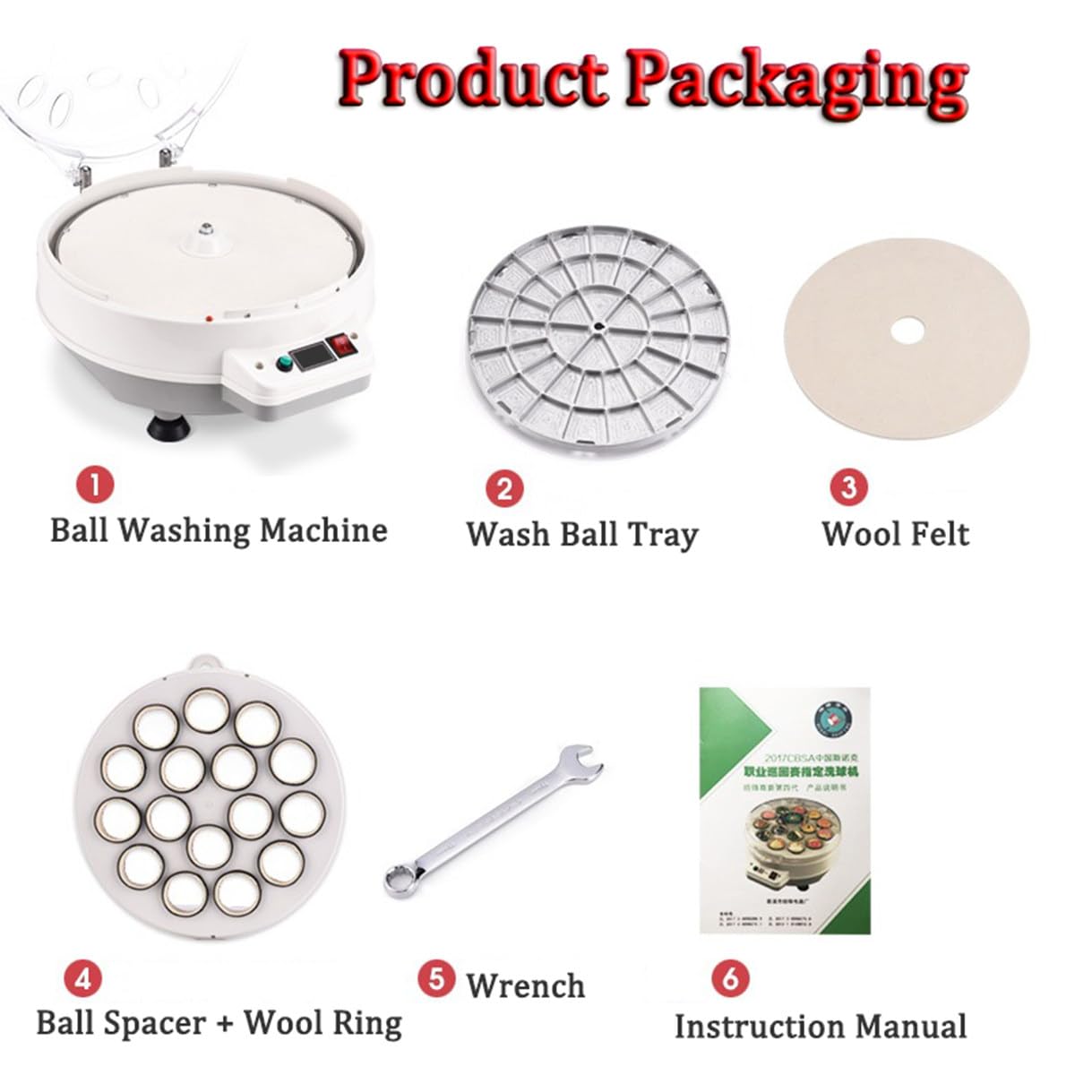 DOZPAL Pool Ball Cleaner Polishing Machine, 16/22 Balls, Automatic Billiard Cleaning Set with Electromechanical Cooling System (Billiard Balls Not Included), 16 balls