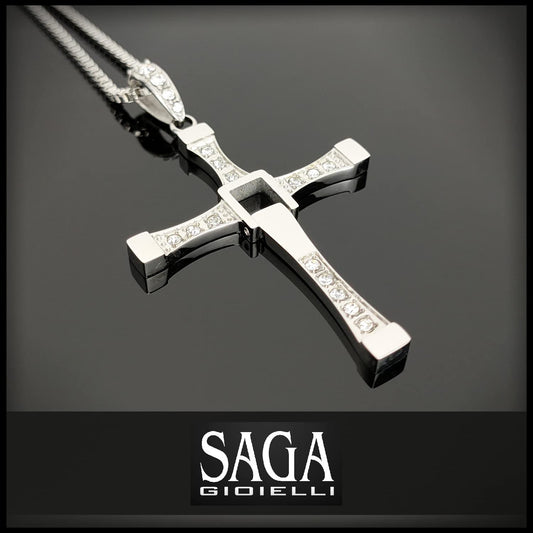 SAGA GIOIELLI® necklace Fast and Furious stainless steel incl. gift box