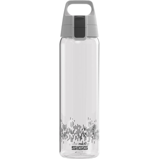 SIGG - Tritan drinking bottle - sports bottle Total Clear ONE MyPlanet Anthracite - carbonated drinks - dishwasher safe, leak-proof, scratch-resistant - BPA-free - sports & fitness - Grey - 0.75L