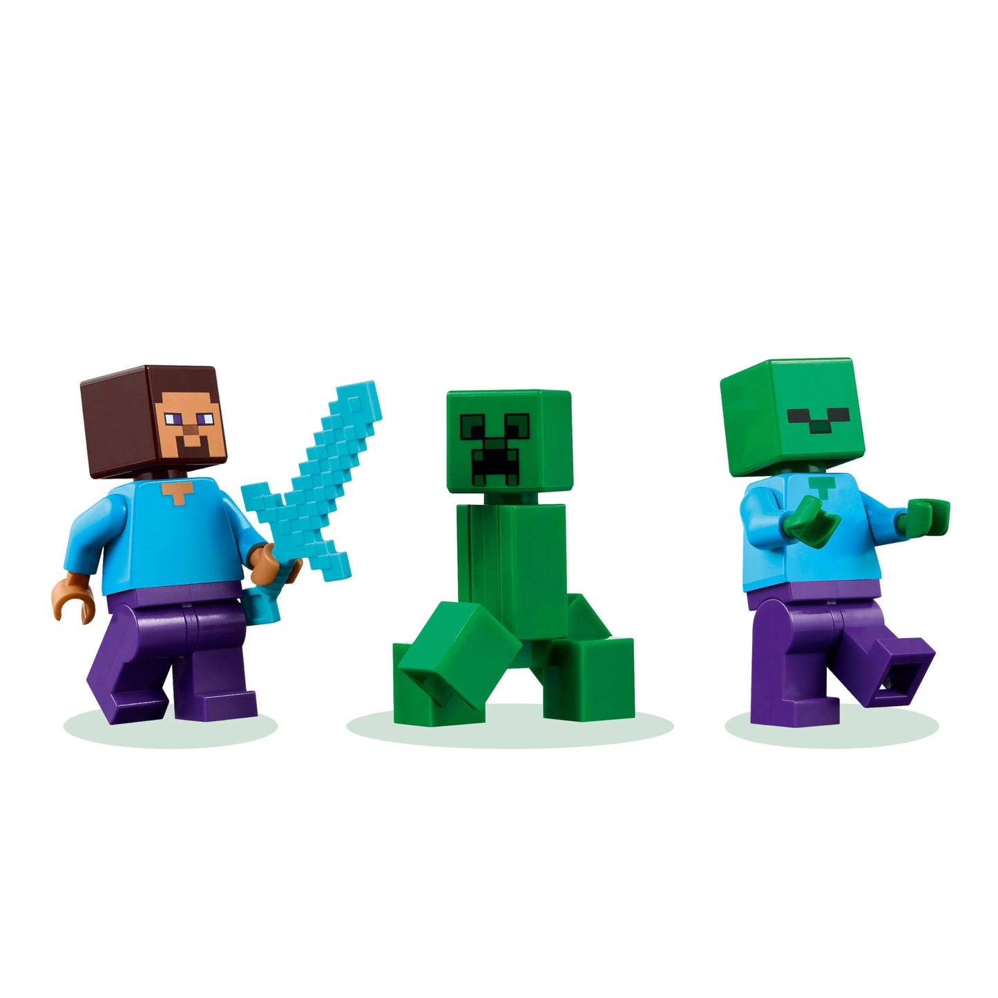 LEGO Minecraft The TNT Jungle House - Gamer toy for kids - Interactive playset with boat, Steve, Creeper, and Zombie minifigures - Gaming gift for girls & boys 8+ years old - 21275