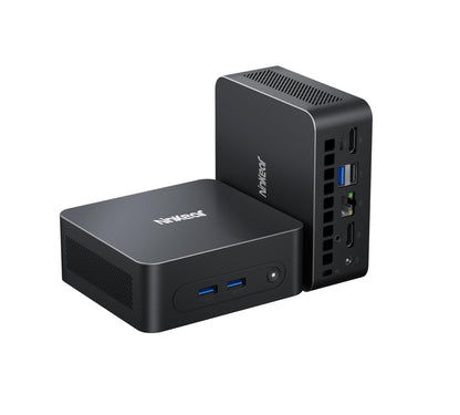Ninkear Mini PC N100, mini computer with USB-C, 16GB DDR4 RAM 512GB M.2 SSD mini gaming PC, 4K dual display, W-11 HDMI 2.0, USB 3.0/WiFi 6/BT 5.2, suitable for office home entertainment, learning.
