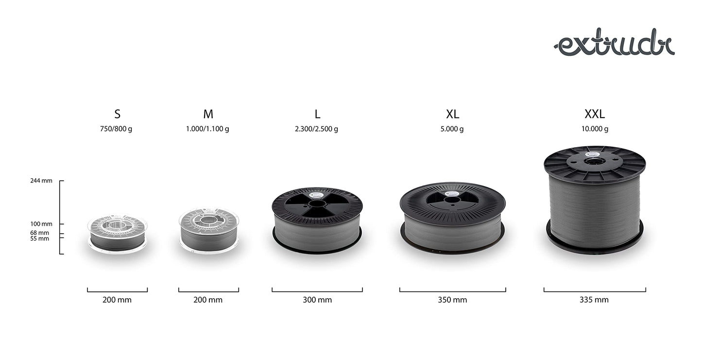 extrudr® XPETG MATT ø1.75mm (1kg) 'BLACK' - 3D printer filament - Made in Austria - highest quality at a fair price!