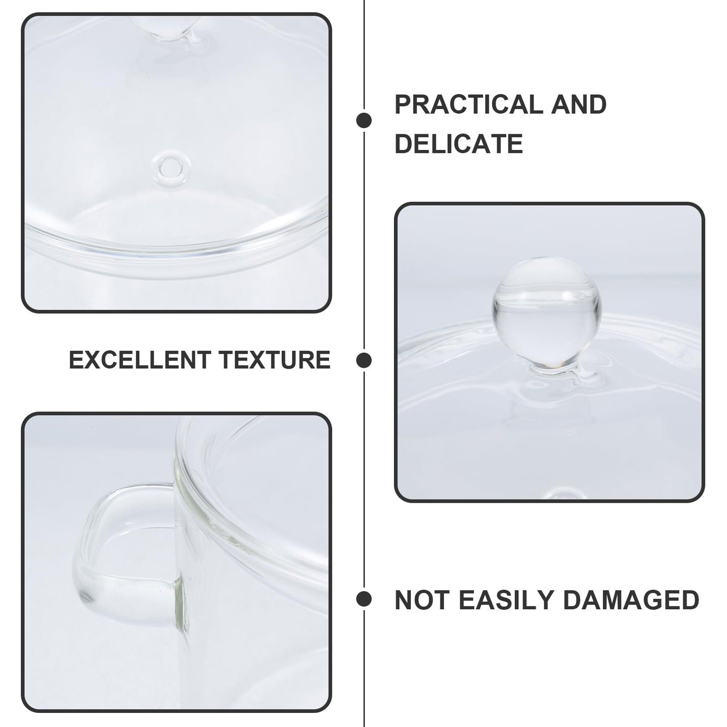 Vaguely 2 pieces glass pot with lid 1350 ml soup pot cooking pot clear simmer pot soup pot borosilicate glass cookware for stove induction