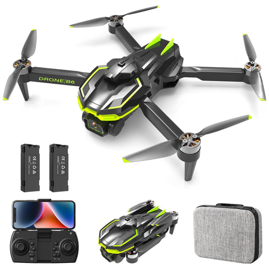 Drone with 4K camera for kids and adults, featuring brushless motor, foldable quadcopter with WiFi transmission, 35 mins long flight time. Beginner drone toy gifts for boys and girls.