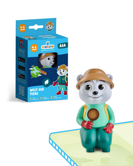 Edurino Figure ASA Animal World up to 10 (Level 2) from 4 years including app | Innovative & digital learning game | Explore diverse animal worlds | Explore habitats
