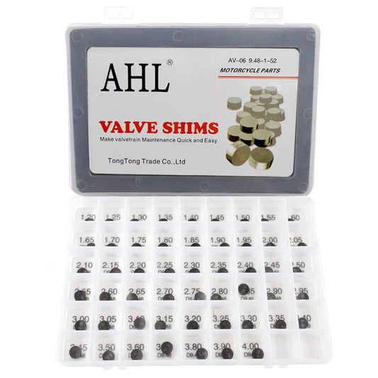 AHL 9.48mm 52pcs 1.20-4.00mm valve shim kit for DL1000 V-Strom 2002-2011 / DR-Z400 2000-2012 / DR-Z400S 2000-2009 2011