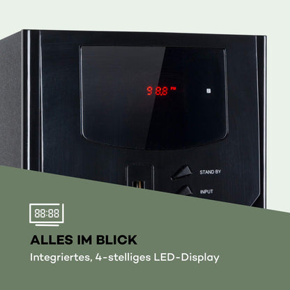 auna Areal Nobility Surround Home Cinema 5.1 Sound System Home Theater Speaker System 5.1 home theater system with 120 watts RMS, 13.3 cm (5.25") subwoofer, satellite speakers, black