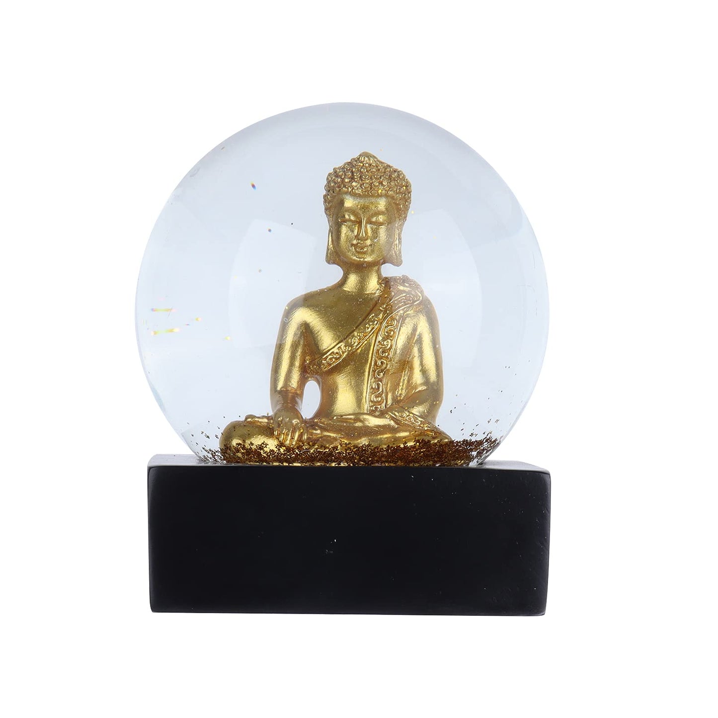 Snow globe water ball Buddha statue crystal ball desktop ornament decorations for home office tabletop decor (Buddha statue)