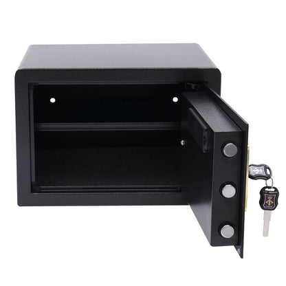 22L safe lockbox with fireproof waterproof money bag, electronic safe with keypad, digital furniture safe with LED light home safe for money jewelry documents