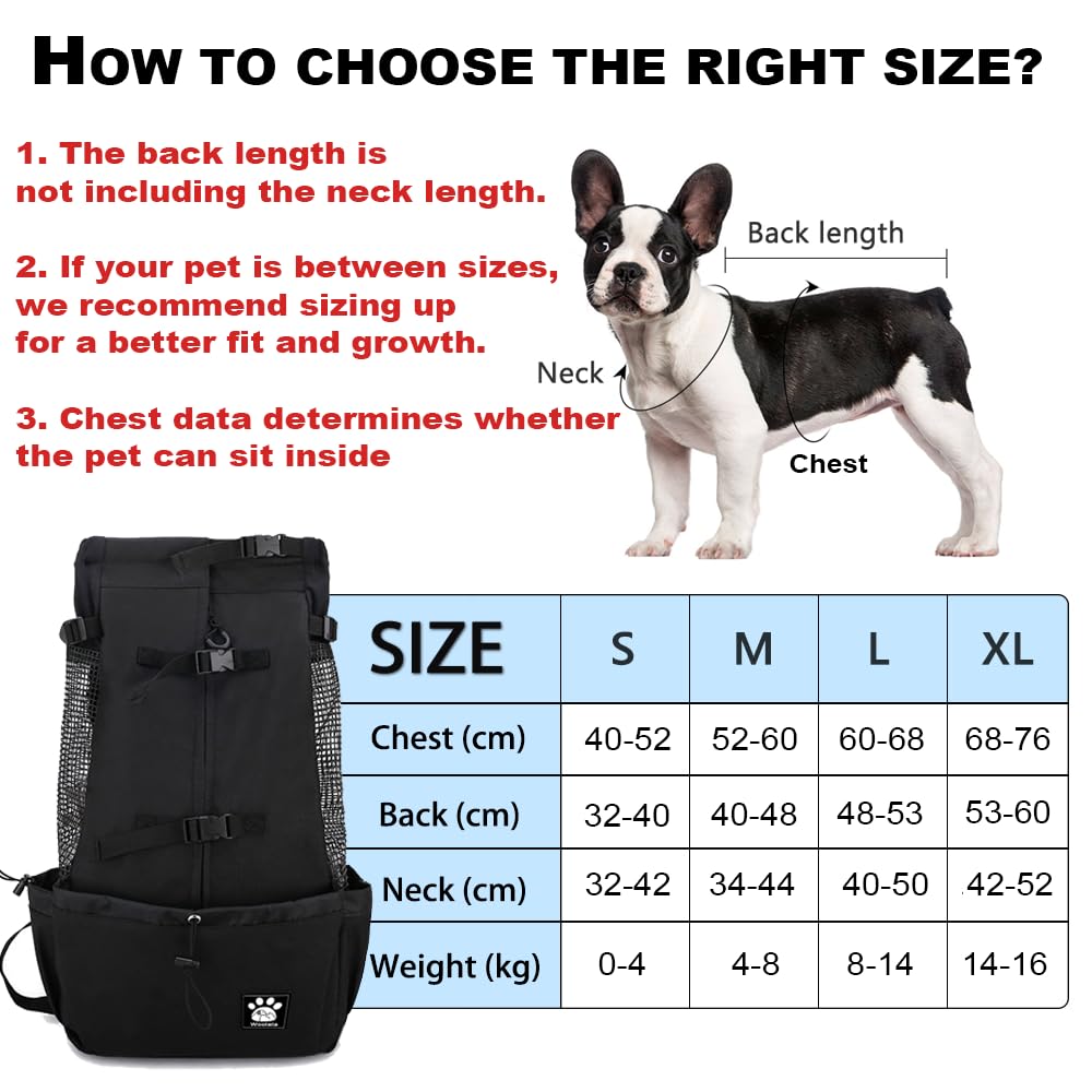 1-25 kg dog carrier with drawstring, ventilated pet backpack for small to medium dogs, daily puppy carrier for walks, outdoor, safety, convenient, lightweight.