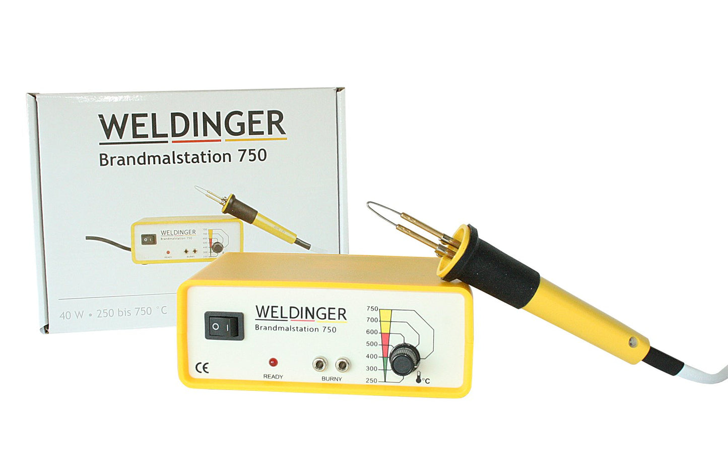 WELDINGER Branding Station BS 750 - adjustable burner station - branding tool (40 W) 5 year warranty